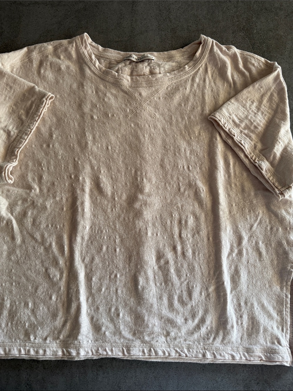 Zenana Slub Cotton Short Sleeve Tee Shirt